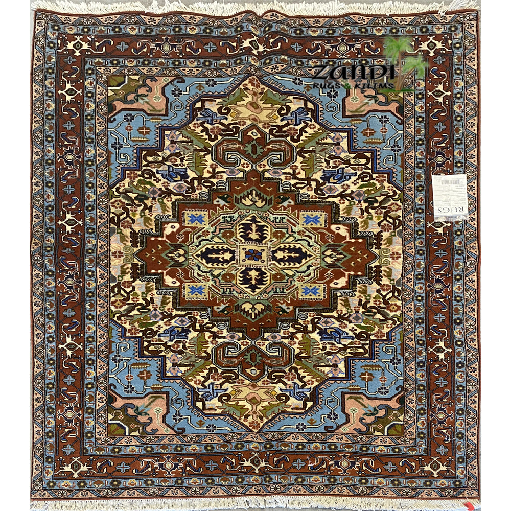 Hand knotted Persian Ardabil Medallion design rug size 6'2''x4'5'' RR11549
